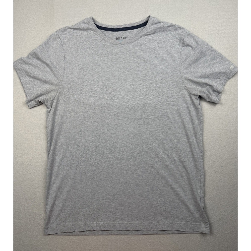 Rhone Element T-Shirt Mens Large Grey Heather Pima Cotton Blend Stretch